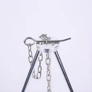 Factory direct Camp 3 outdoor camping bonfire rack portable hanging pot picnic barbecue bracket aluminum alloy tripod