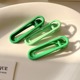 63# green oval three-piece set