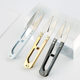 Home daily U-shaped spring yarn scissors small cross-stitch clothing thread scissors fishing line scissors five-color colorful small scissors