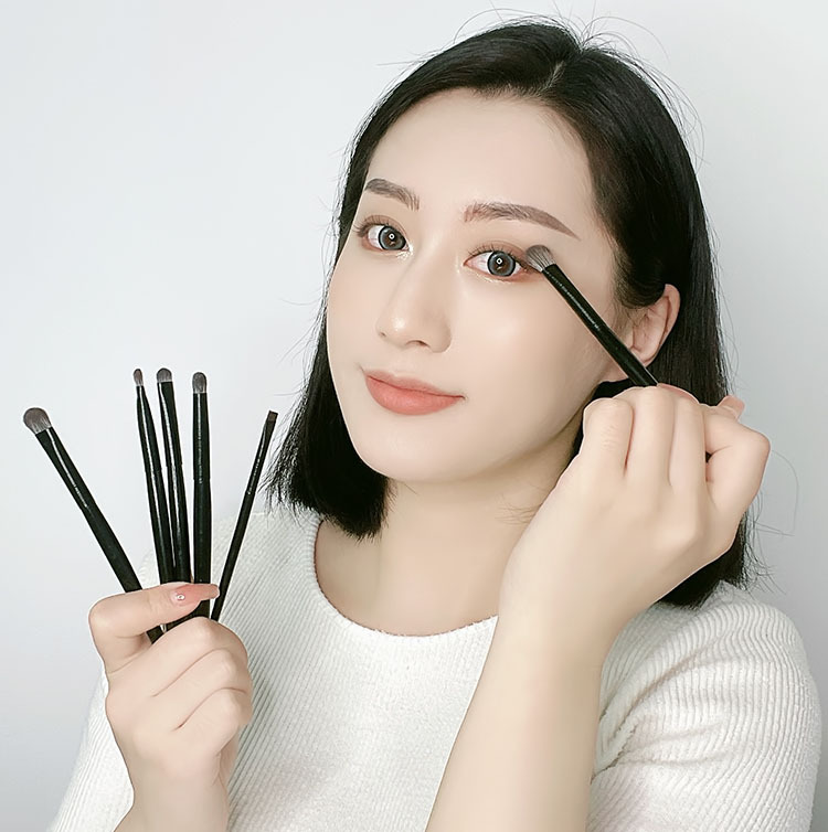 滄州軟毛眼影刷6件套裝眼妝暈染臥蠶眼線刀鋒眼部細節小號化妝刷