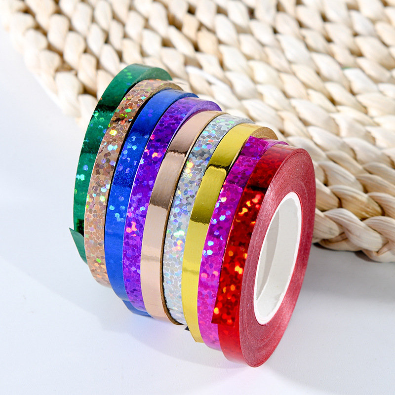 10 m Laser Balloon Ribbon Birthday Party Wedding Balloon Decoration Ribbon Sugar Box Gift Ribbon Wholesale