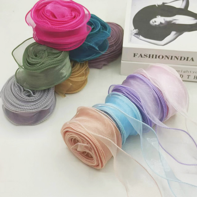 Fishtail Yarn Ribbon Flower bouquet Packaging materials Gift box Decorative Ribbon Hovering Yarn Handmade Accessories
