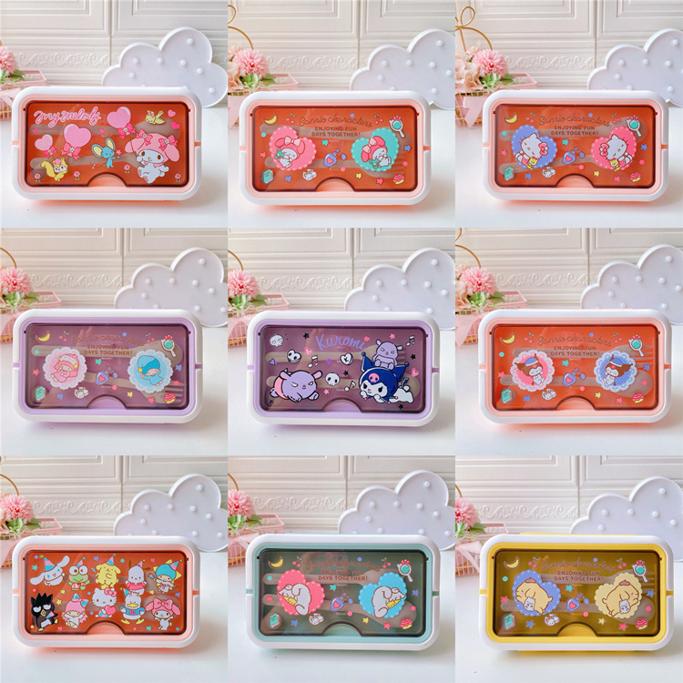 Japanese coolomi portable lunch box girl heart portable portable lunch box student separated lunch box fruit box