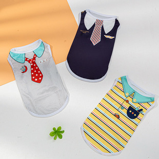 Source Factory New Cute Cartoon Printed Pet Vest Puppy Clothes Pet Clothes Puppy Clothing