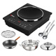 3500W Touch Screen Black Concave [Send Non-stick Soup Pot Steaming Lattice Pot Cover Shovel Spoon]]