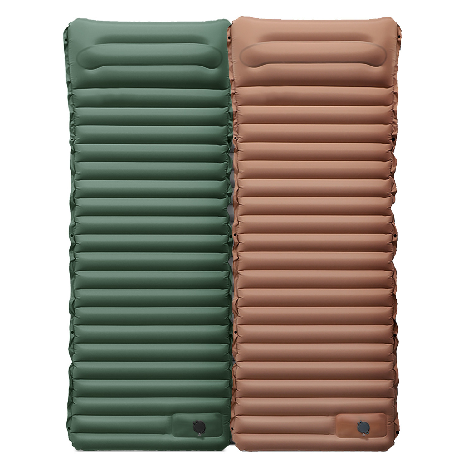 New lengthened wide thickened 10CM outdoor camping foot inflatable cushion portable inflatable bed beach picnic mat