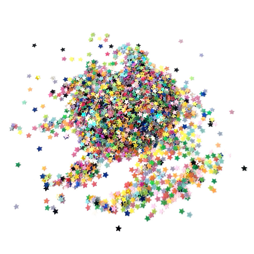 Five-pointed star sequins glitter powder filler glitter powder laser eye makeup glitter patch diy nail art sticker jewelry accessories