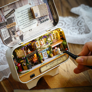 Zhiqu House diy Handmade Box Theater Children's Educational Assembled Model Toys Little Girl's Activity Birthday Gift