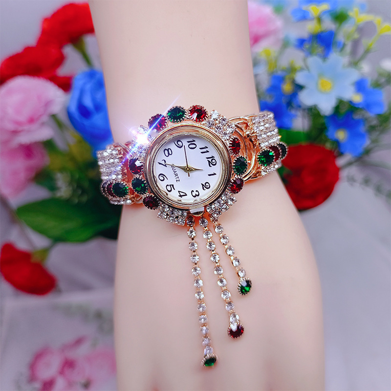 Foreign trade explosions fashion Diamond Women's Watch cross-border fashion diamond watch Korean alloy bracelet spot wholesale