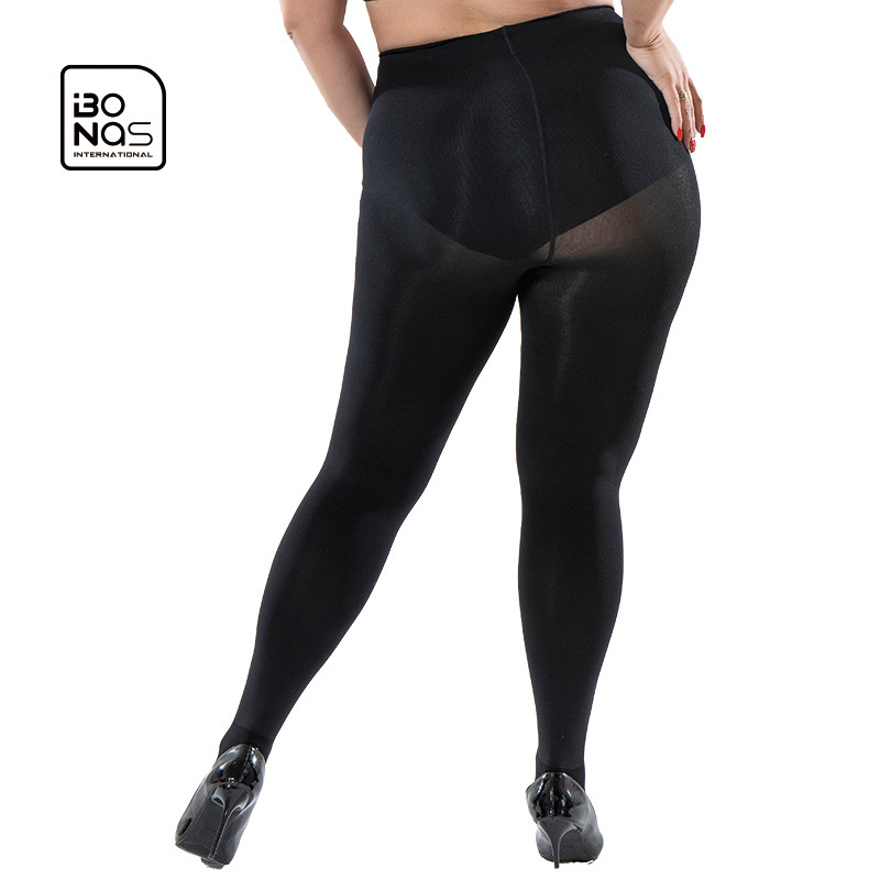Cross-border Bones 120D Spring and Autumn Large Size Plus Fat Pantyhose Leggings Pantyhose Women's Anti-hook Silk Velvet_voghion.com