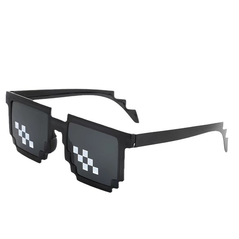 Hot-selling funny party mosaic glasses color printing mosaic sunglasses decoration magic mosaic sunglasses