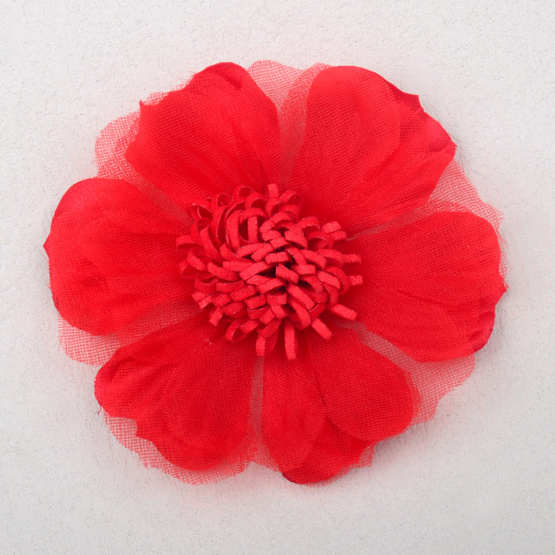 Korean style snow yarn radish silk flower core handmade fabric flower diy hair accessories headdress shoes and hats headdress flower clothing accessories