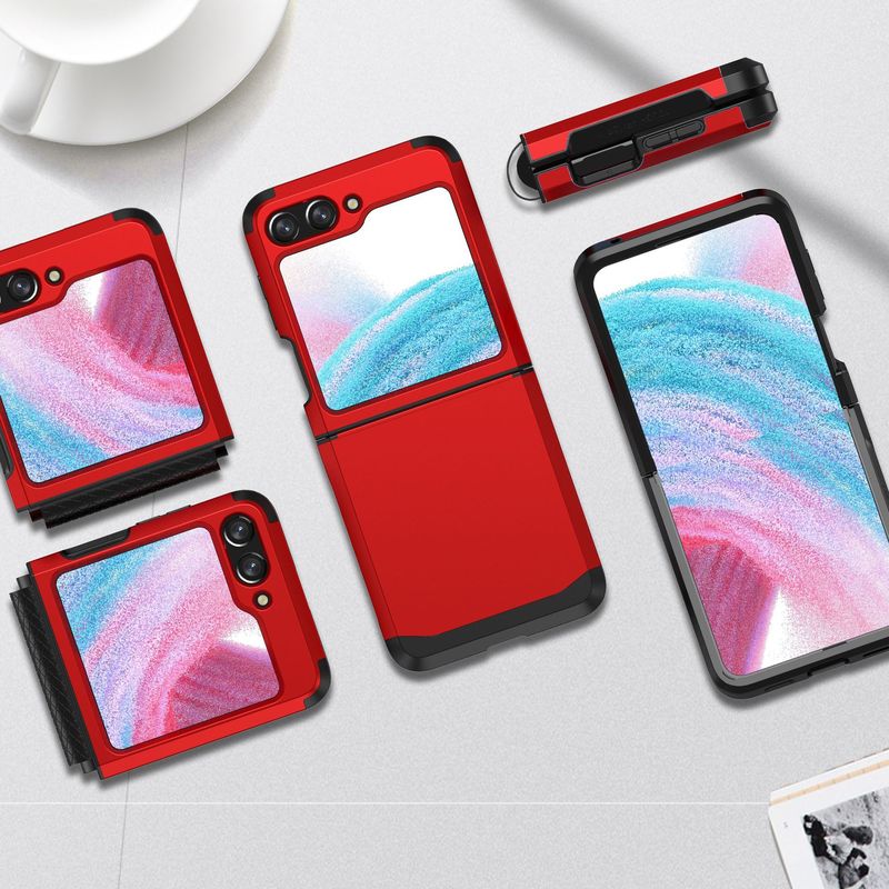 韓国サムスンZ flip6携帯ケースSGP鎧ヒンジ一体衝突色Z flip5/4保護カバーを適用|undefined