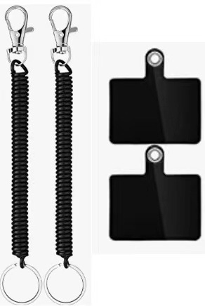Keychain plastic spring rope plastic spring lanyard mobile phone buckle high quality old man keychain factory direct sales
