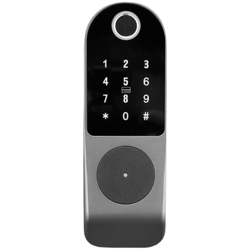 Fingerprint Lock Home Rental Room Remote Control Fingerprint Electronic Smart Door Lock Code Lock Courtyard Iron Old-fashioned Cow Tau Lock