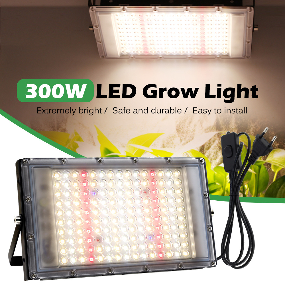 Private model cross-border new 300W plant growth light Full Spectrum 380-840nm sunlight Grow light