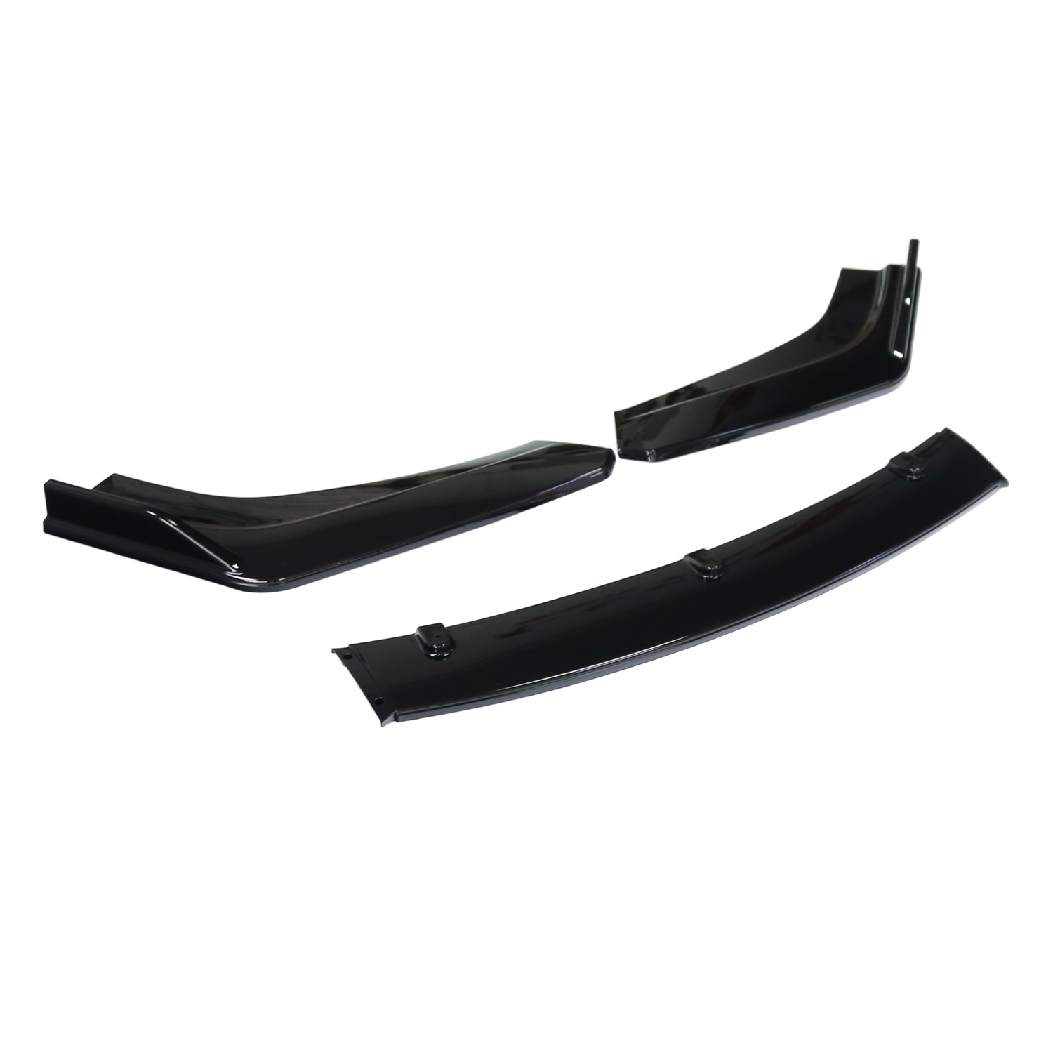 Automobile universal front shovel three-stage front lip front chin front bumper carbon fiber pattern size surround spoiler modification