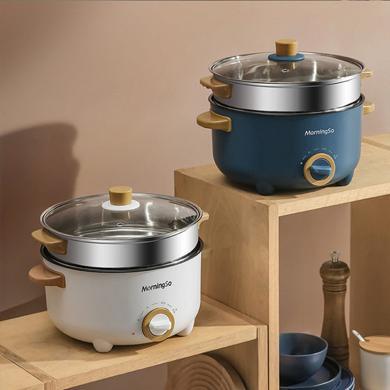 Electric Cooking Pot Multi-functional Household Integrated Electric Hot Pot Student Dormitory Cooking Noodles Small Electric Pot Electric Cooking Pot Electric Cooking Pot