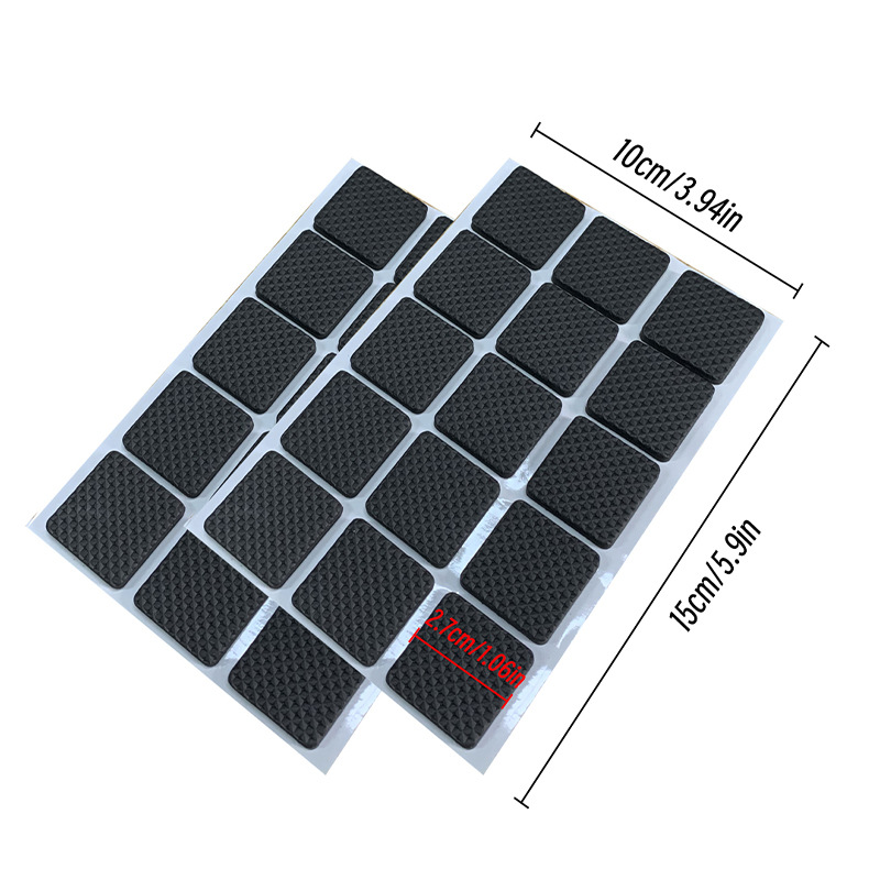 Cross-border black padded table mat scratch-resistant mute table and chair mat self-paste sofa furniture protection cushion manufacturers