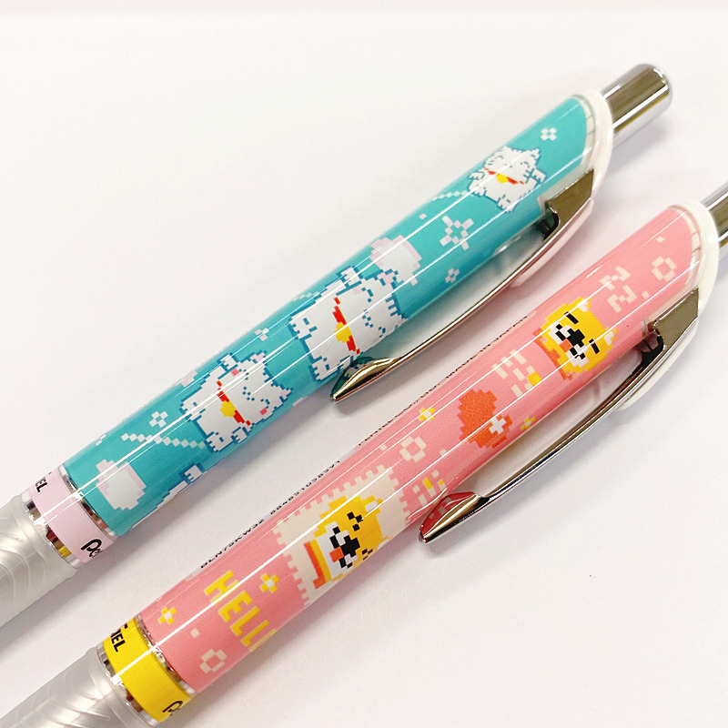 Japan Pentel Dispatong Tokyo Story Limited Gel Pen BLN75 and Wind Pixel 0.5 Black Quick Dry Pen