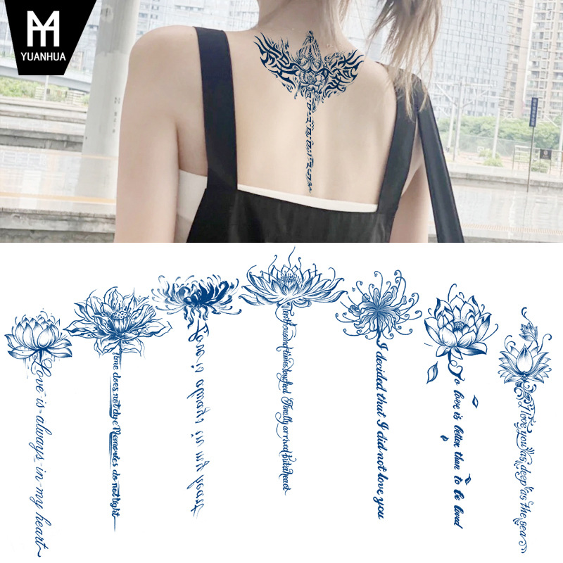 Juice tattoo stickers wholesale herbal semi-permanent tattoo stickers herbal tattoo stickers foreign trade supply