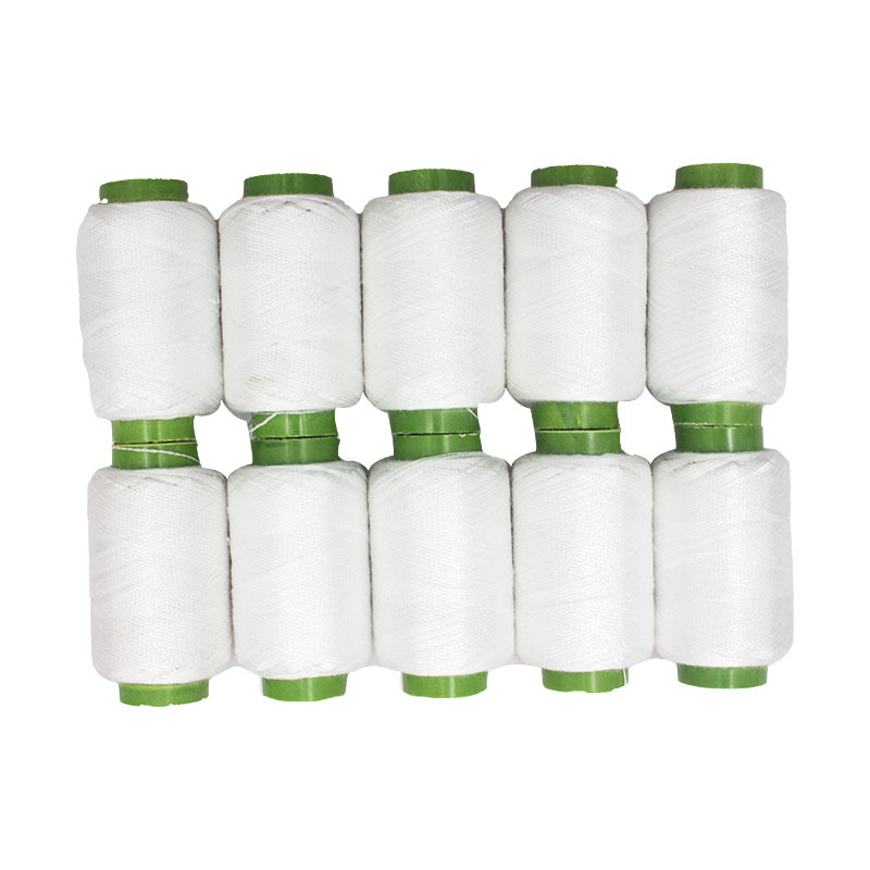 10 Small Roll Household Sewing Machine Thread Set Hand Sewing Clothes Knitting 302 Pagoda Needle Thread Black/White/Red