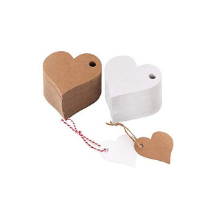 Love star black cardboard creative Kraft paper blank no printing tag wishing bottle elevator