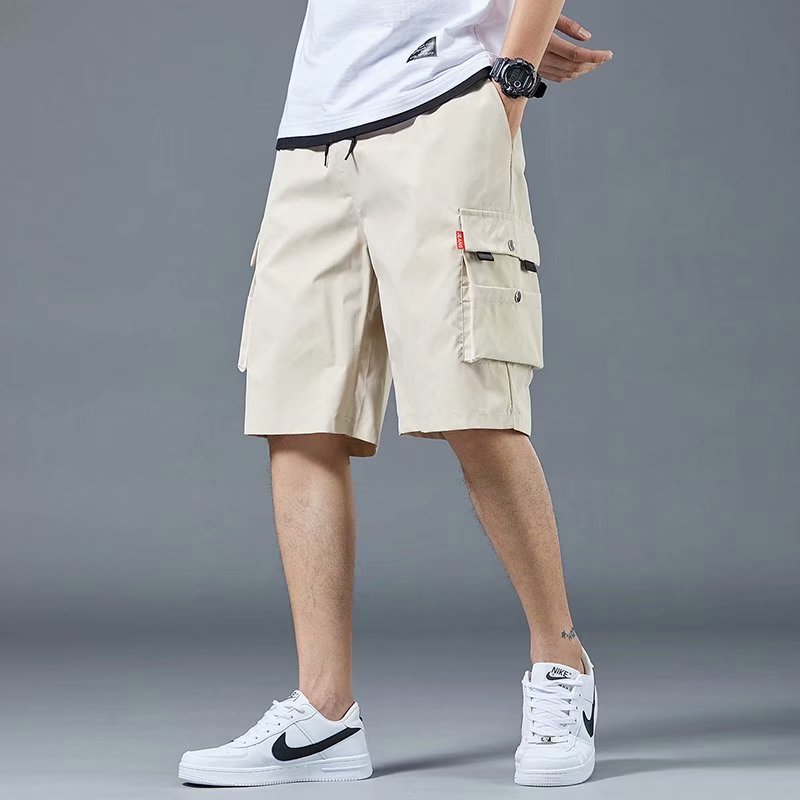 2023 Summer Off-wear Pants Men's Youth Casual Shorts Korean-style Loose Multi-pocket Craft Pants Trendy Cross-Border