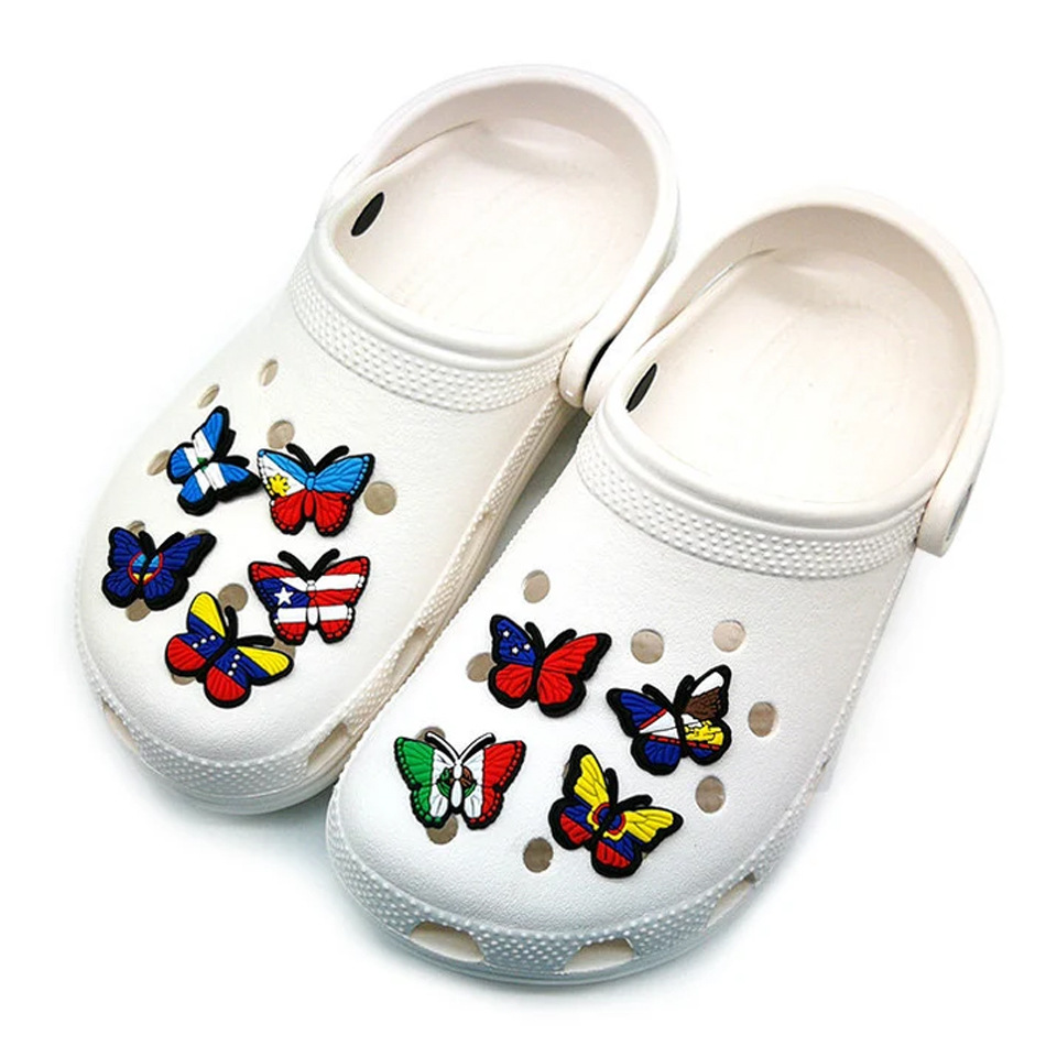 New Croc hole shoes accessories DIY shoe flower shoelace accessories Cartoon creative shoe buckle wholesale cross-border Amazon