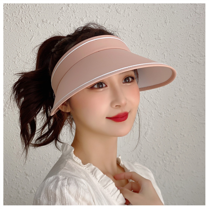 ins網紅空頂帽戶外大檐防紫外線韓版潮流uv遮陽帽 女士夏季批發