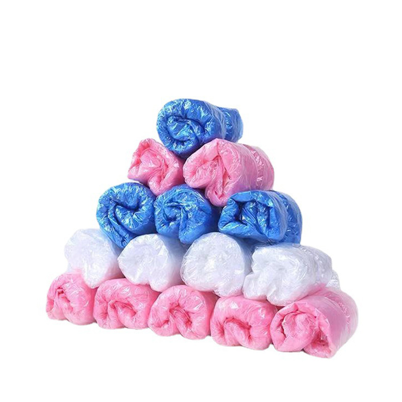 Yiyou disposable shoe cover new material indoor plus size dustproof and waterproof PE foot cover thickened plastic shoe cover wholesale