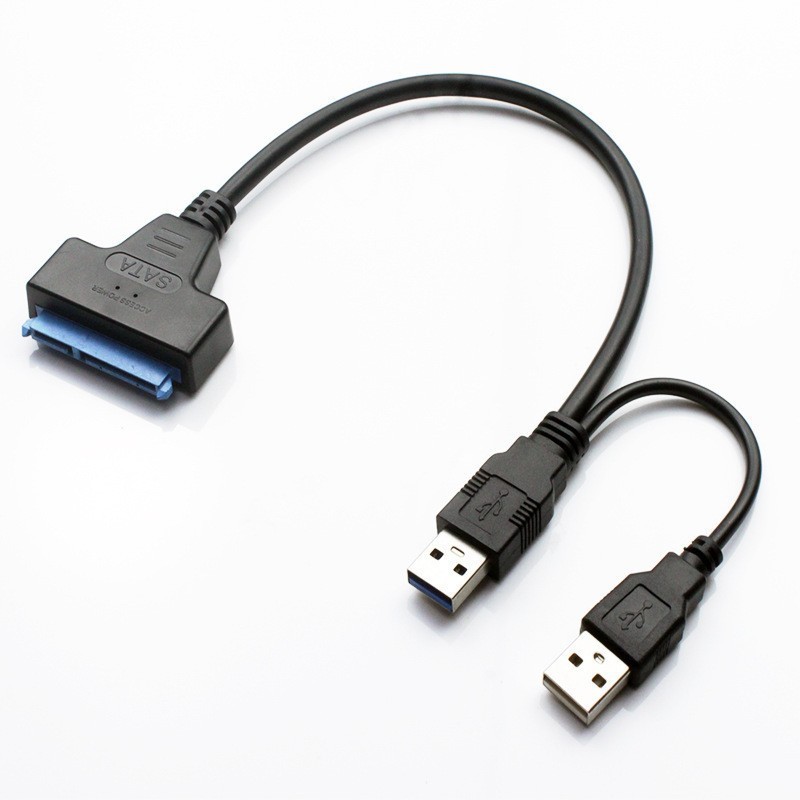 クロスボーダー卸売りusb3.0変換sataノートパソコンのハードディスク中継ケーブル3.0二重線dc給電穴付きドライブケーブル|undefined