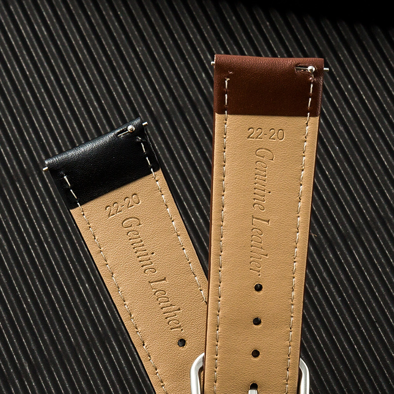 Spot cowhide leather quick release replacement Samsung Xiaomi Huawei GT/GT2 leather watch strap pin buckle watch strap