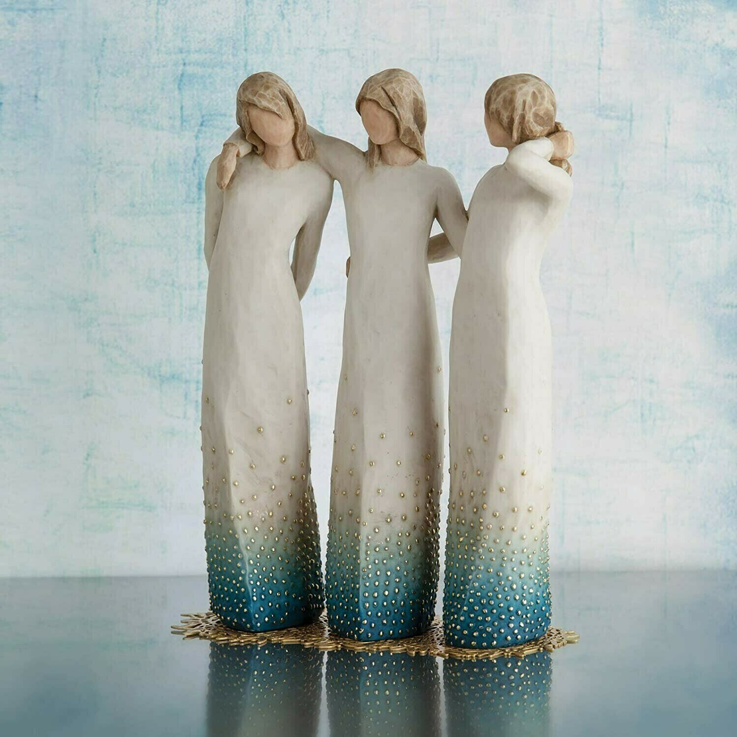 Cross-border exclusive for creative gifts decorations holiday commemorative gifts three women resin ornaments crafts