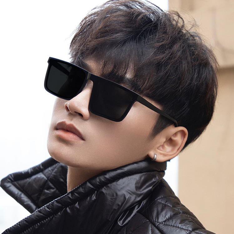 Sunglasses Men's Driving UV Protection 2024 New Fashionable Driving TikTok Internet Popular Same Style Sunglasses Concave Shape