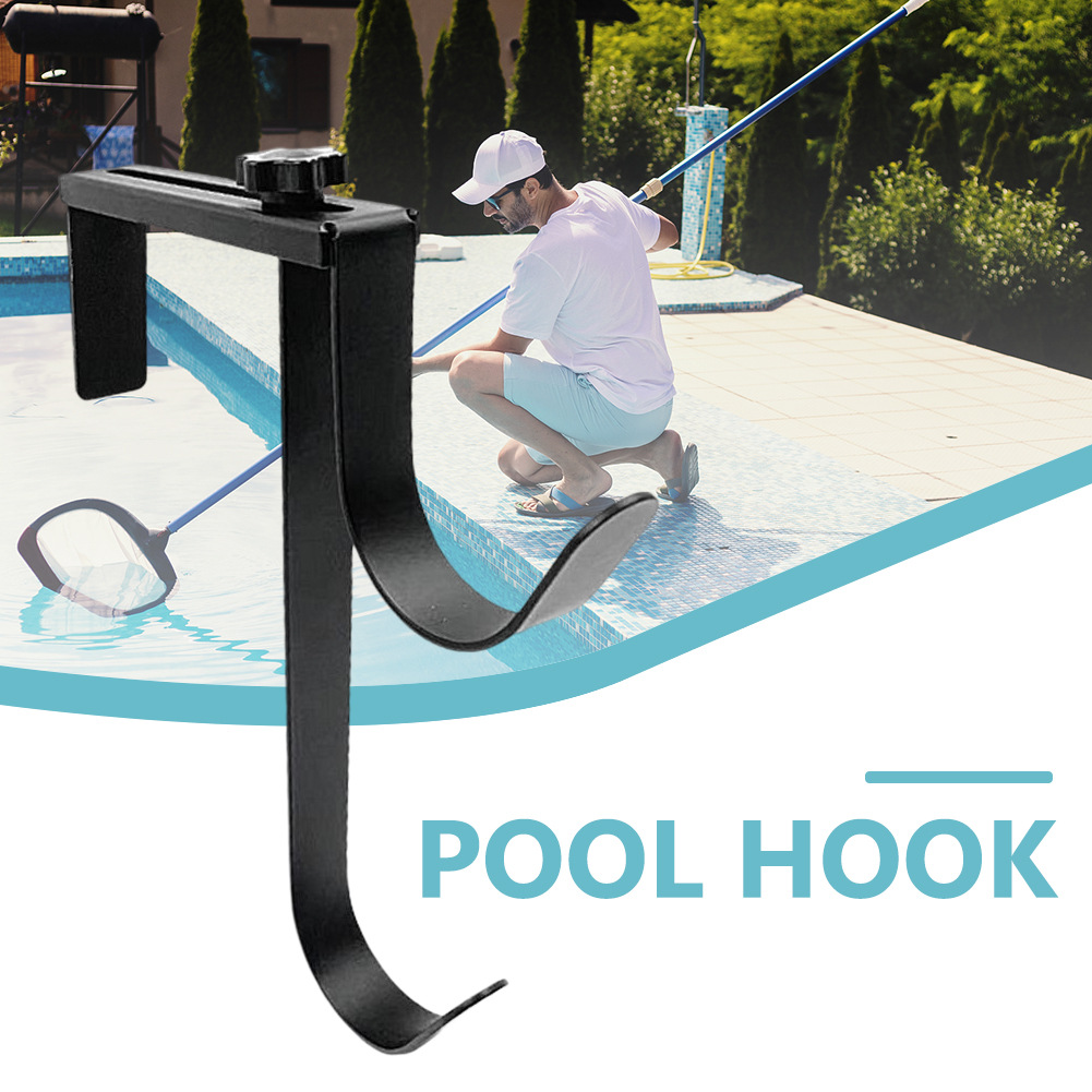 Amazon Hot Sale New Adjustable Pool Rod Hook Pool Fence Lifebuoy Coat Hood Hook Guardrail Hook