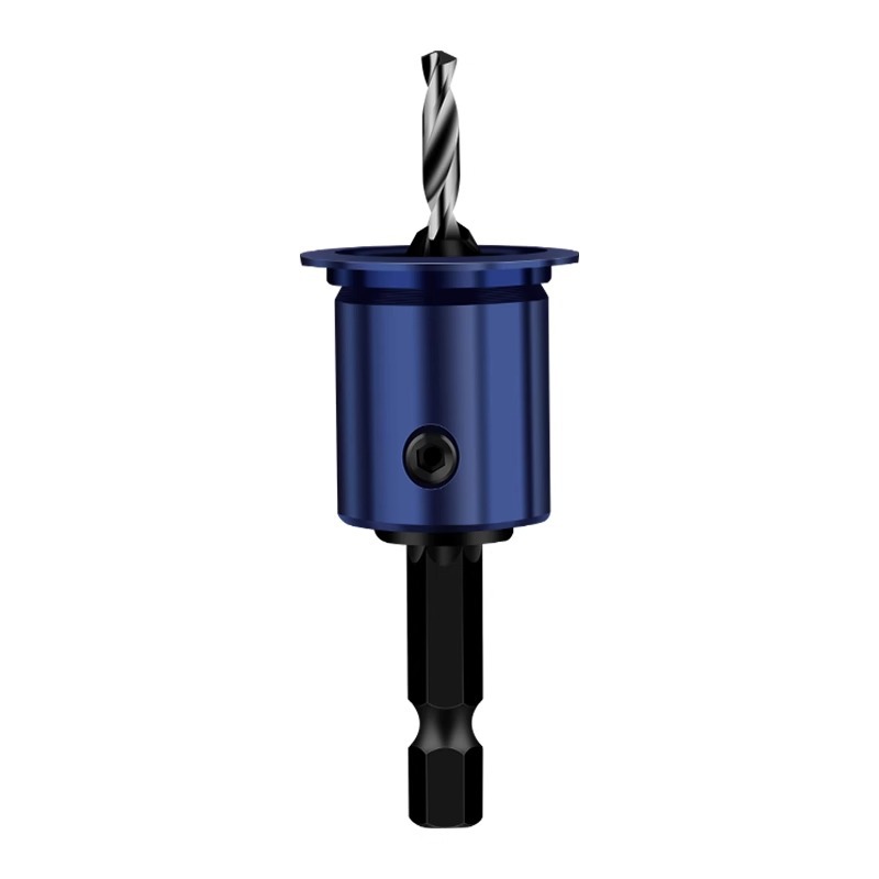 Hexagonal handle woodworking countersunk hole drill two-in-one limit hole opener countersunk head drill expansion cone hole multi-support
