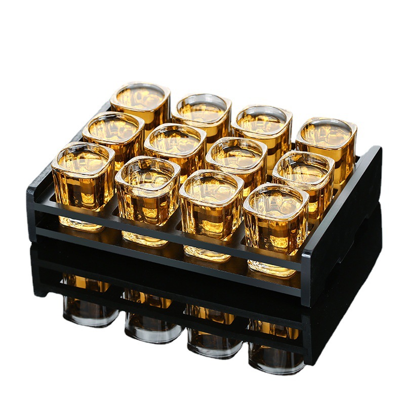 Green Apple Glass White Wine Glass Set 6 Spirits Glass 12 Pack Tray Household Foreign Wine Glass Small One Cup