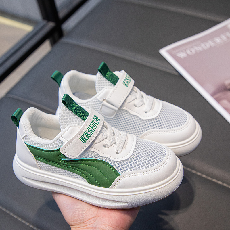 Children's Board Shoes Breathable Men's and Women's Mesh Shoes Summer New Ins Students White Shoes Soft Sole Boys Sports Children's Shoes