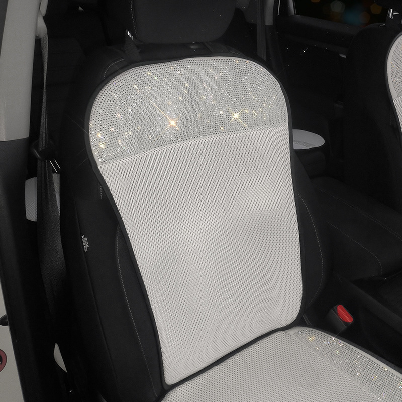 Car seat cushion small three-piece single-piece butt breathable backrest-less Diamond-inlaid original women's four-season universal seat cushion