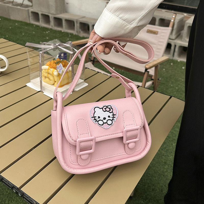 少女かわいい斜めショルダーバッグ漫画アニメクロミ小方バッグ小衆ケンブリッジバッグ旅行純色シングルショルダーバッグ|undefined