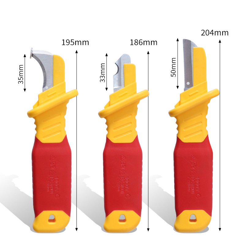 Vde 絶縁プラスチックタイガープライヤー電気技師ナイフ Iec60900 高電圧 1000v 抗磁性耐久性のあるハードウェアツール|undefined