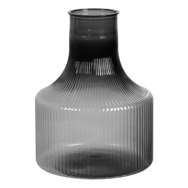 Creative Light Luxury Hydroponic Vase Plastic Transparent Resin Water Flowerpot Home Decorative Ornaments Green Rose and Money Grass Bottle