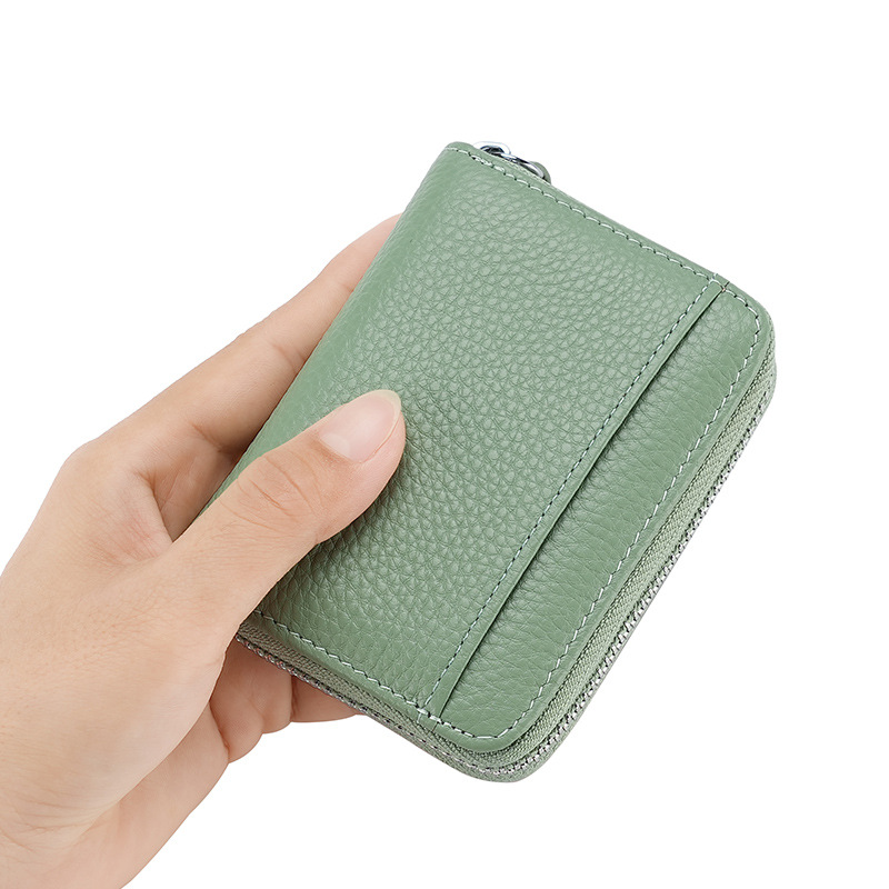 RFID anti-theft brush organ card bag men and women card holder card bag multi-functional zipper small wallet driver's license bag