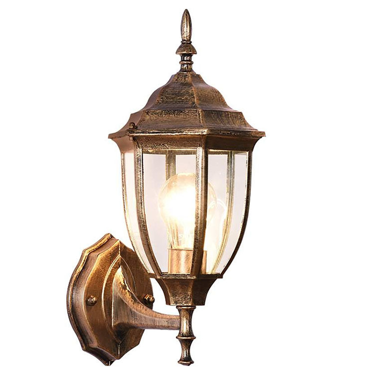 led solar outdoor wall lamp European waterproof wall lamp retro stair corridor aisle courtyard wall lamp