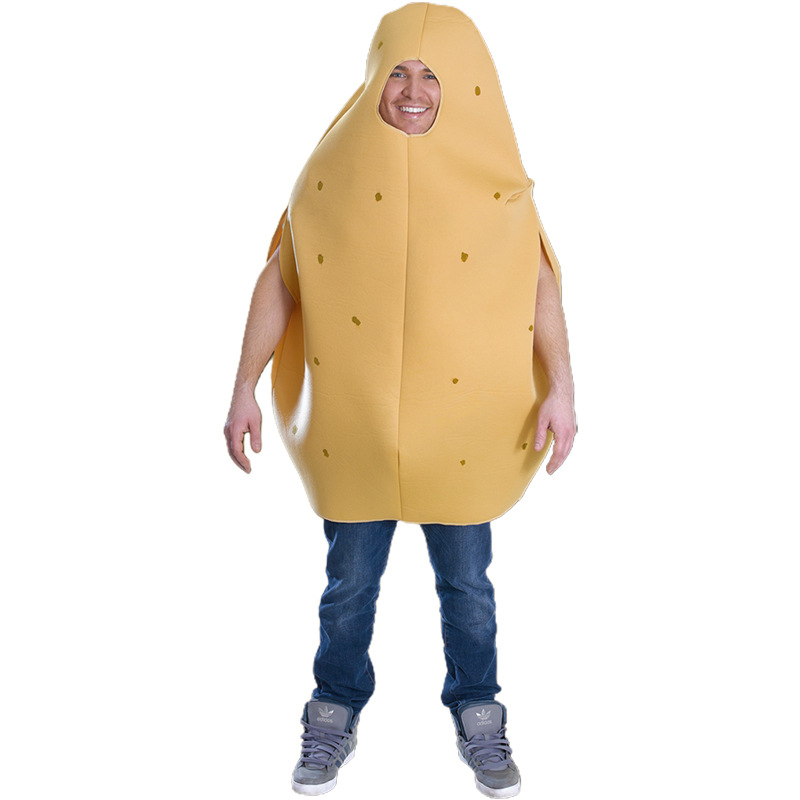 Wholesale adult funny party performance clothing new potato playing props cos potato role stage clothing