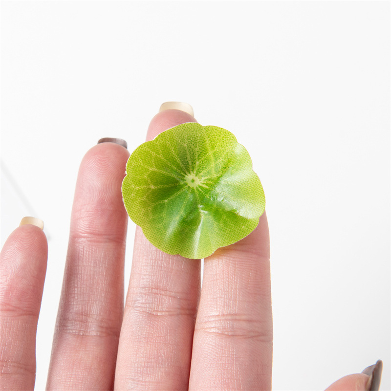 Hot 3.5cm simulation small lotus leaf simulation plant fake lotus leaf home decorations small pond decoration