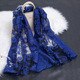 Cashew flower-sapphire blue