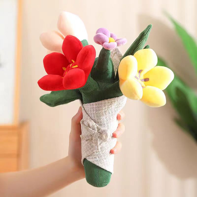 New artificial plant series succulent plush mushroom toy pine green plant decoration grab machine rag doll home