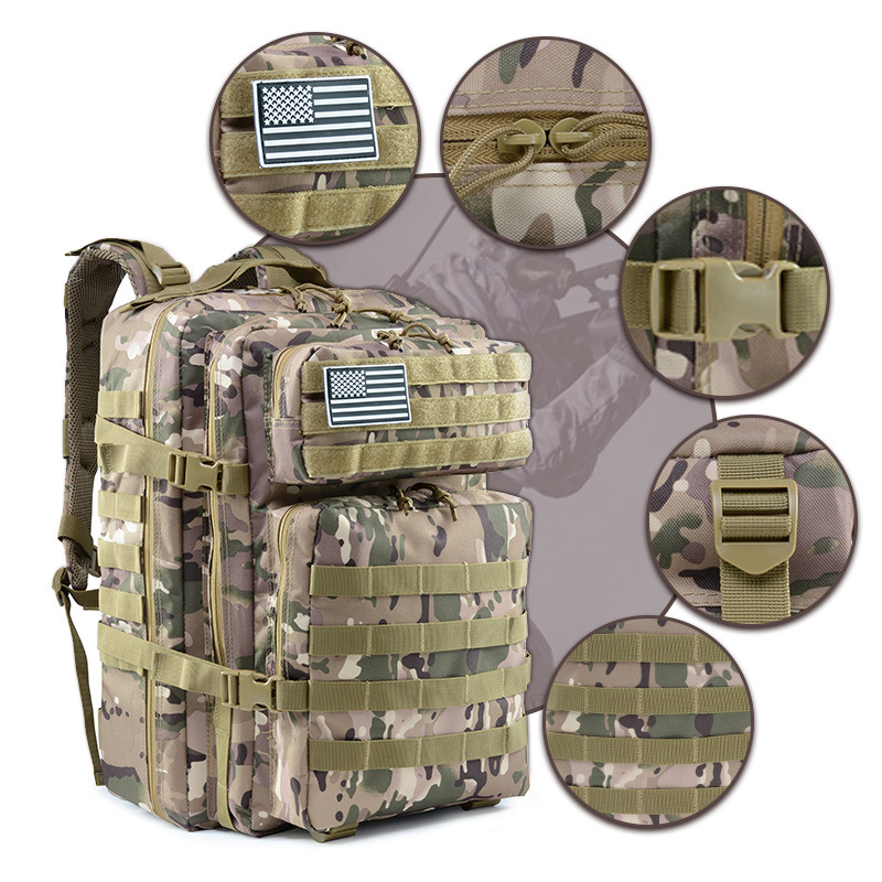 Men's Amazon Outdoor Sports 3D Bag Wild Camping Sports Outdoor Mountaineering Camouflage Tactical Backpack